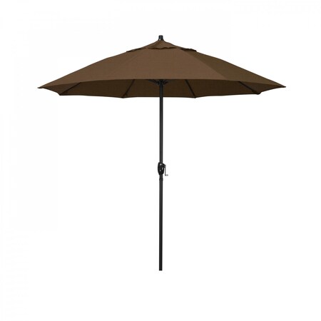 California Umbrella 7.5' Bronze Aluminum Market Patio Umbrella, Olefin Teak 194061336601